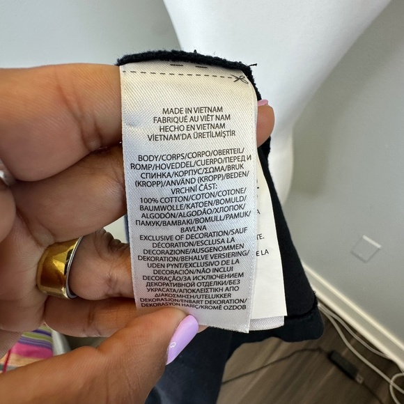 Polo by Ralph Lauren Black Cotton Jersey Crewneck  Tee size Large - Picture 5 of 6